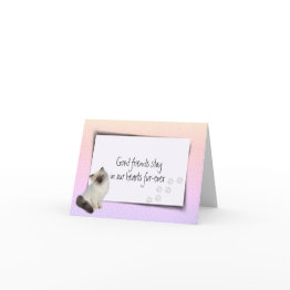Small Rag Doll Pet Loss Sympathy Invitations Front View