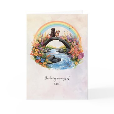 rainbow bridge dogs pet sympathy sentiment invitations