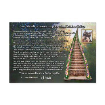 rainbow bridge pet loss photo sympathy invitations
