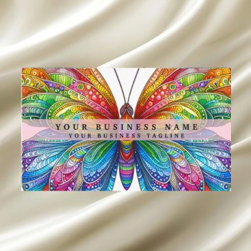 rainbow butterfly business invitations