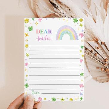 rainbow lucky one time capsule note message invitations
