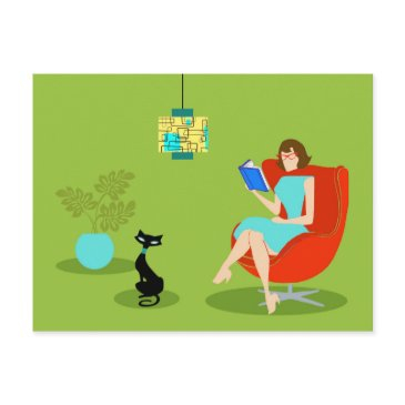 reading woman postinvitations