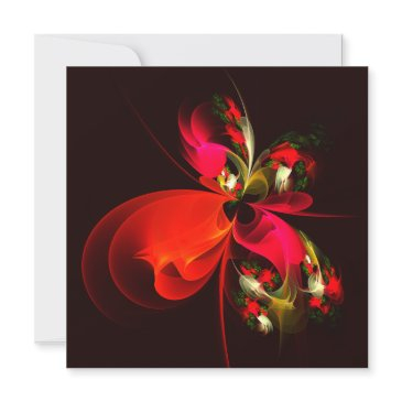 red green floral modern abstract art pattern #02