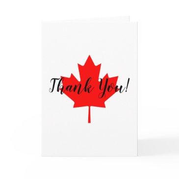 red maple leaf thank you