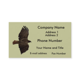 Small Red-tail Sketch Business Invitations Front View
