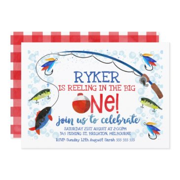reeling in the big one birthday invitatation invitation