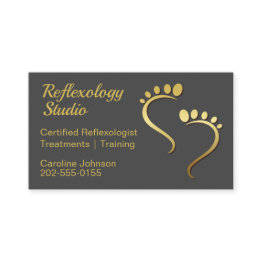 Small Reflexology Foot Care Business Invitations Front View