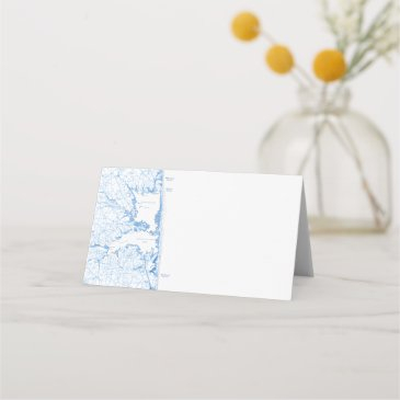 rehoboth beach delaware map folded place invitations