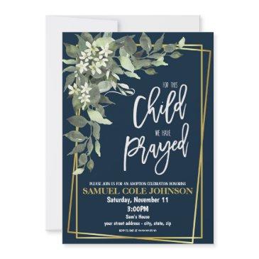 religious adoption celebration invitation