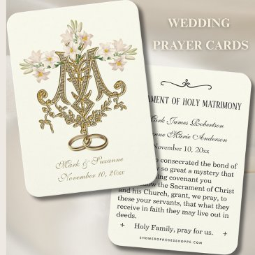 religious catholic wedding favor holy invitations