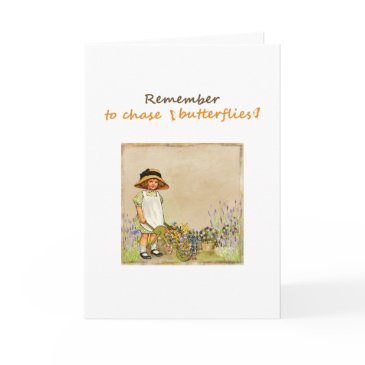 remember to chase butterflies motivational slogan invitations
