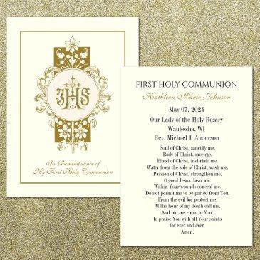 remembrance prayer invitations for first holy communion