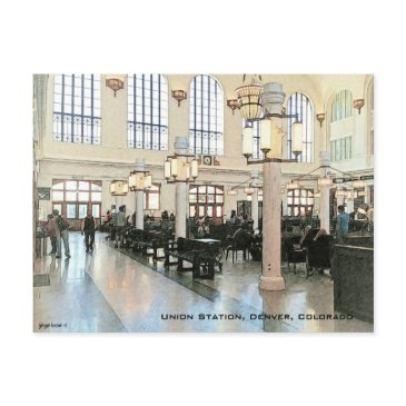 remolded lobby of union station, denver, co, light postinvitations