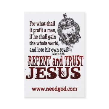 repent gospel tract business invitations