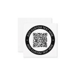 Small Replace With Your Own Uploaded Qr Code Or Image Enclosure Invitations Front View