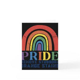 Small Resist Trump Remove Stubborn Orange Stains Pride M Invitations Front View