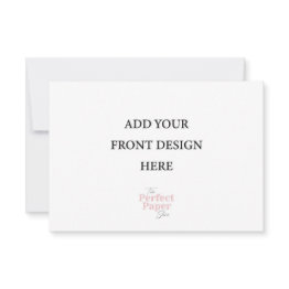 Small Response Invitations Rsvp Template (3.5 X 5 Inch) Front View