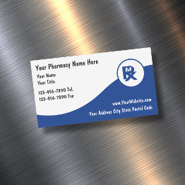 Small Retail Pharmacy Business Invitations Magnet Front View
