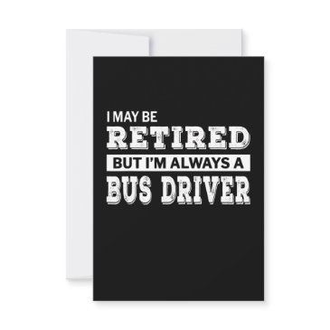 retired bus driver gift funny retirement rsvp invitations