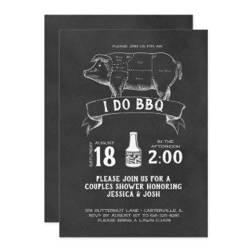 retro butchers - i do bbq invitation