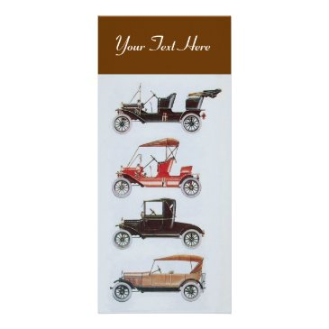 retro cars 2- auto repair automotive brown rack invitations