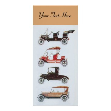 retro cars 2- auto repair automotive brown rack invitations