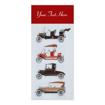 retro cars 2- auto repair automotive rack invitations