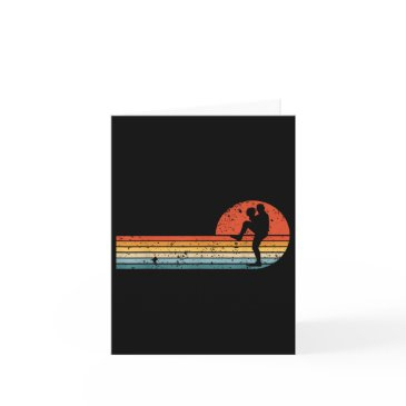 retro sunset baseball pitcher vintage baseball pla invitations