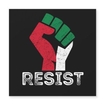 retro vintage resist palestine fist flag freedom