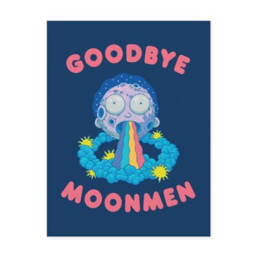 rick and morty™ | goodbye moonmen invitation postinvitations