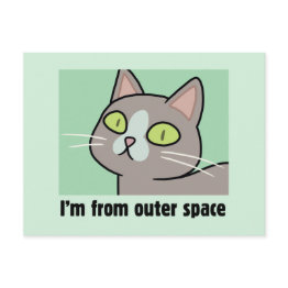 Small Rick And Morty™ | I'm From Outer Space Invitation Postinvitations Front View