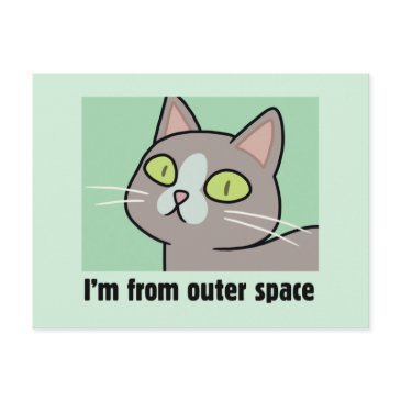 rick and morty™ | i'm from outer space invitation postinvitations