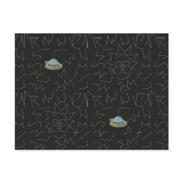 rick and morty™ | rick constellation pattern invitation postinvitations