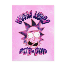 Small Rick And Morty™ | Wubba Lubba Dub-dub Invitation Postinvitations Front View