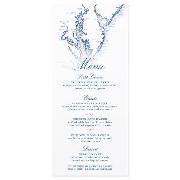 rock hall maryland map elegant navy blue wedding menu