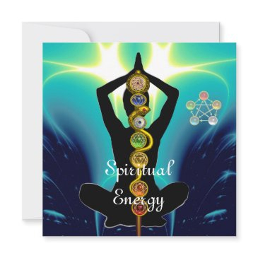 rod of asclepius 7 chakras,yoga lotus pose blue invitation
