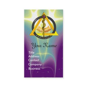 rod of asclepius dentist dentistry monogram pearl business invitations