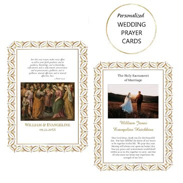 roman catholic wedding photo prayer invitations