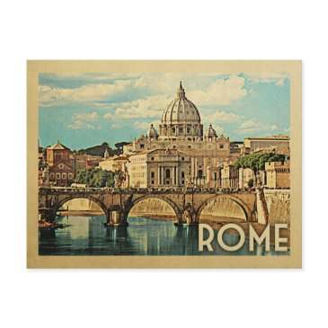 rome italy postinvitations vintage travel