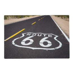 Small Route 66 Highway Marker, Arizona Placemat Front View