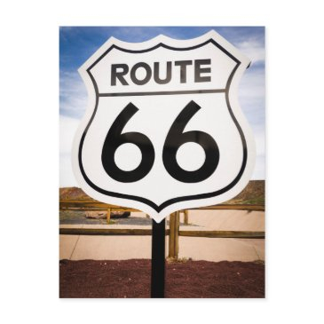 route 66 road sign, arizona postinvitations