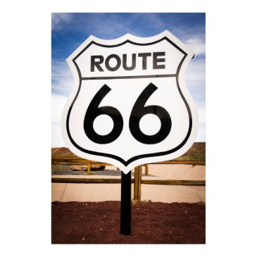 route 66 road sign, arizona poster