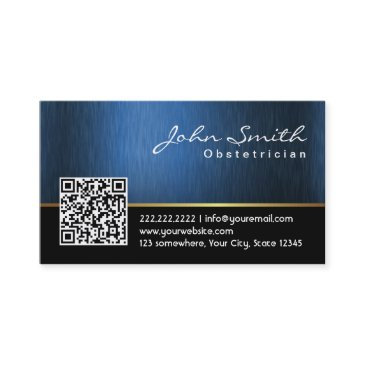 royal qr code obstetrician business invitations