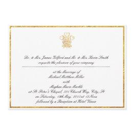 Small Royal Wedding Invitation Replica | Uk London Front View