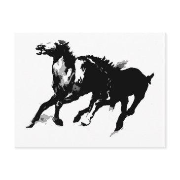 running horses postinvitations