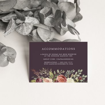 rustic bloom | wedding hotel accommodation enclosure invitations