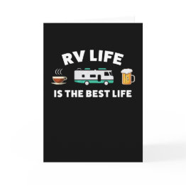 Small Rv Life Is The Best Life Gift For Camper Invitations Front View