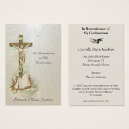 Small Sacrament Of Confirmation Remembrance Holy Invitations Front View