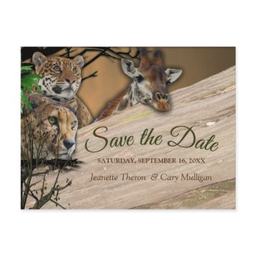 safari outdoor save the date announcement postinvitations