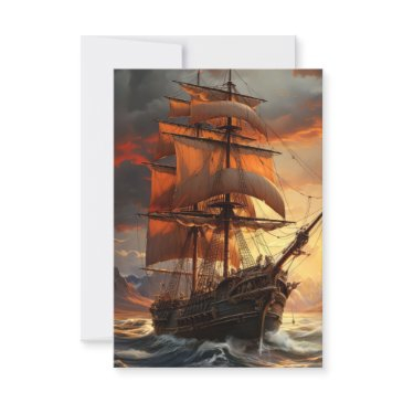 sailing ship invitation